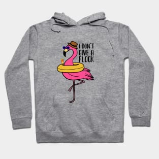 I don't give a Flock, Funny Flamingo Lover Gift Hoodie